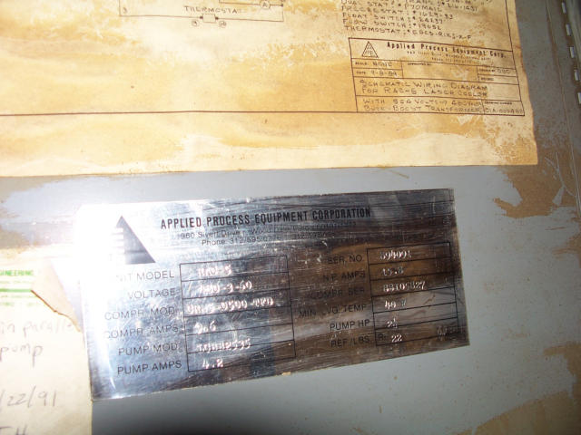 Applied Process RAC-5 Chiller, Machine ID: 4579